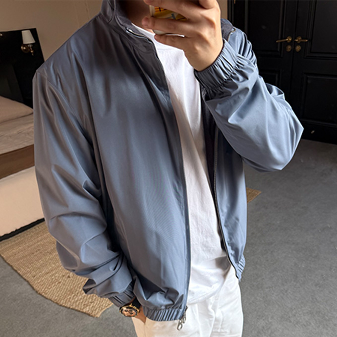 loro piana 26ss windmate reversible bomber jacket